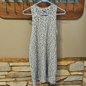 Aerie Black and White Knit Dress Size Medium